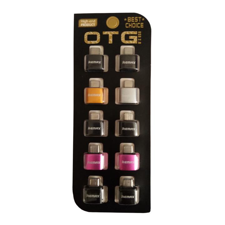 مبدل OTG USB-C ریمکس کد E9 بسته 10 عددی